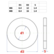 Good in Style Sluitring Gezwart M6 x 12 x 1.4mm, DIN 125A Good in Style Sluitring Gezwart M6 x 12 x 1.4mm, DIN 125A