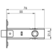 Eurospec Eenvoudig Loopslot 76mm Zwart Eurospec Eenvoudig Loopslot 76mm Zwart