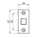 Eurospec Eenvoudig Loopslot 76mm Zwart Eurospec Eenvoudig Loopslot 76mm Zwart