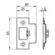 Eurospec Eenvoudig loopslot links/rechts - zwaar geveerd. Messing/Rvs. Eurospec Eenvoudig loopslot links/rechts - zwaar geveerd. Messing/Rvs.