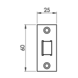 Eurospec Eenvoudig loopslot links/rechts - zwaar geveerd. Messing/Rvs. Eurospec Eenvoudig loopslot links/rechts - zwaar geveerd. Messing/Rvs.