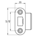 Eurospec Eenvoudig Loopslot 79mm Messing Eurospec Eenvoudig Loopslot 79mm Messing