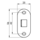 Eurospec Eenvoudig Loopslot 79mm Messing Eurospec Eenvoudig Loopslot 79mm Messing