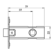 Eurospec Eenvoudig Loopslot 79mm Messing Eurospec Eenvoudig Loopslot 79mm Messing