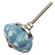 Good in Style Porseleinen knop bloem blauw wit gestippeld Good in Style Porseleinen knop bloem blauw wit gestippeld