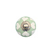 Good in Style Meubelknop 30mm porselein groen met witte hartjes Good in Style Meubelknop 30mm porselein groen met witte hartjes