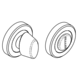 Serozzetta Badkamersluiting | rond | antiek messing Serozzetta Badkamersluiting | rond | antiek messing