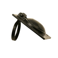 Gietijzeren luikring 51x62mm zwartgelakt