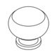 Fingertip Designs Bronzen knopje 30 mm, model paddestoel Fingertip Designs Bronzen knopje 30 mm, model paddestoel