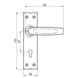 Ludlow Foundries Gietijzeren deurkruk op schild - sleutelgat - Slimline Ludlow Foundries Gietijzeren deurkruk op schild - sleutelgat - Slimline