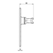 Ludlow Foundries Gietijzeren deurkruk op schild - sleutelgat - Slimline Ludlow Foundries Gietijzeren deurkruk op schild - sleutelgat - Slimline