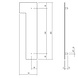 Intersteel Huisnummer 1 XL 300 mm Rvs / mat zwart Intersteel Huisnummer 1 XL 300 mm Rvs / mat zwart