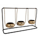 Theelichthouder "Kyan" L zwart/goud metaal 37,5x10x22cm Theelichthouder "Kyan" L zwart/goud metaal 37,5x10x22cm