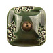 Good in Style Porseleinen knop vierkant groen/zwart Good in Style Porseleinen knop vierkant groen/zwart