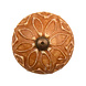 Porseleinen knop 40mm Flora CK7159 bruin Porseleinen knop 40mm Flora CK7159 bruin