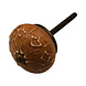 Porseleinen knop 40mm Flora CK7159 bruin Porseleinen knop 40mm Flora CK7159 bruin