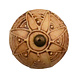 Porseleinen knop 40mm Flora CK7156 zandsteen bruin Porseleinen knop 40mm Flora CK7156 zandsteen bruin