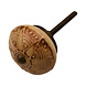 Porseleinen knop 40mm Flora CK7156 zandsteen bruin Porseleinen knop 40mm Flora CK7156 zandsteen bruin