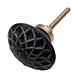 Good in Style Porseleinen knop 43mm donkerblauw met bloemmotief Good in Style Porseleinen knop 43mm donkerblauw met bloemmotief