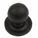 Fingertip Designs Gehamerde gietijzeren kogelknop 32mm op rozet Fingertip Designs Gehamerde gietijzeren kogelknop 32mm op rozet