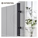 Intersteel Deurgreep plat 80x4cm tbv schuifdeuren in mat zwart Intersteel Deurgreep plat 80x4cm tbv schuifdeuren in mat zwart