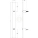 Intersteel Deurgreep plat 80x4cm tbv schuifdeuren in mat zwart Intersteel Deurgreep plat 80x4cm tbv schuifdeuren in mat zwart