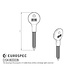 Eurospec Stersleutel 75mm of 104mm voor insteekgrendel Eurospec Stersleutel 75mm of 104mm voor insteekgrendel