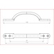 Ludlow Foundries Gietijzeren handgreep 134mm - zwart Ludlow Foundries Gietijzeren handgreep 134mm - zwart