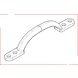 Ludlow Foundries Gietijzeren handgreep 134mm - zwart Ludlow Foundries Gietijzeren handgreep 134mm - zwart