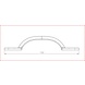 Ludlow Foundries Gietijzeren handgreep 155mm - zwart Ludlow Foundries Gietijzeren handgreep 155mm - zwart
