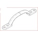 Ludlow Foundries Gietijzeren handgreep 155mm - zwart Ludlow Foundries Gietijzeren handgreep 155mm - zwart
