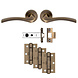 Carlisle Brass Deurbeslag set "Sines" | complete set | antiek messing Carlisle Brass Deurbeslag set "Sines" | complete set | antiek messing