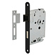 Intersteel Badkamer/toilet slot 63/8mm zwart met afgeronde voorplaat Intersteel Badkamer/toilet slot 63/8mm zwart met afgeronde voorplaat