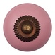 Good in Style Porseleinen meubelknop roze - brons Good in Style Porseleinen meubelknop roze - brons