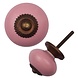 Good in Style Porseleinen meubelknop roze - brons Good in Style Porseleinen meubelknop roze - brons