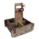 Gifts Amsterdam Kist "Steenmal" met kurkentrekker naturel hout 26x23x30cm Gifts Amsterdam Kist "Steenmal" met kurkentrekker naturel hout 26x23x30cm