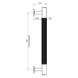 Fingertip Designs Handgreep "Knurled" 160mm | Gepolijst Chrome Fingertip Designs Handgreep "Knurled" 160mm | Gepolijst Chrome