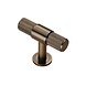 fingertips design T-knop "Knurled" 50mm | Antiek messing fingertips design T-knop "Knurled" 50mm | Antiek messing