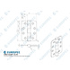 Eurospec Bladscharnier | 102 x 76mm | matzwart | afgerond Eurospec Bladscharnier | 102 x 76mm | matzwart | afgerond