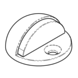 Ludlow Foundries Deurstopper | halfrond | gepolijst messing Ludlow Foundries Deurstopper | halfrond | gepolijst messing