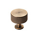 Fingertip Designs Kastknop radio "Knurled" | massief messing | antiek messing Fingertip Designs Kastknop radio "Knurled" | massief messing | antiek messing