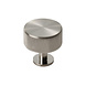 Fingertip Designs Kastknop radio "Knurled" | massief messing | satijn nikkel Fingertip Designs Kastknop radio "Knurled" | massief messing | satijn nikkel