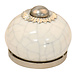 Good in Style Porseleinen knop 30mm | wit gekrakeleerd | zilver beslag Good in Style Porseleinen knop 30mm | wit gekrakeleerd | zilver beslag