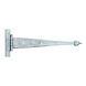 Ludlow Foundries 2x Smeedijzeren scharnier spits 166mm | tin-effect Ludlow Foundries 2x Smeedijzeren scharnier spits 166mm | tin-effect