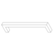 Fingertip Designs Handgreep Block | 160mm | satijn messing | metaal Fingertip Designs Handgreep Block | 160mm | satijn messing | metaal