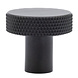 Messtique Kastknop knurled Radio | 32mm | matzwart Messtique Kastknop knurled Radio | 32mm | matzwart