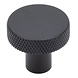 Messtique Kastknop knurled Radio | 32mm | matzwart Messtique Kastknop knurled Radio | 32mm | matzwart