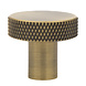 Messtique Kastknop knurled Radio | 32mm | antiek Messtique Kastknop knurled Radio | 32mm | antiek