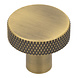 Messtique Kastknop knurled Radio | 32mm | antiek Messtique Kastknop knurled Radio | 32mm | antiek