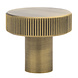 Messtique Kastknop Lines Radio | 32mm | antiek Messtique Kastknop Lines Radio | 32mm | antiek